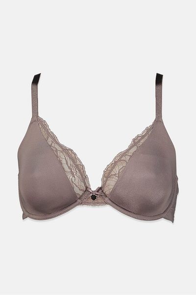 Tchibo Women Underwired Non Padded Bra, Taupe