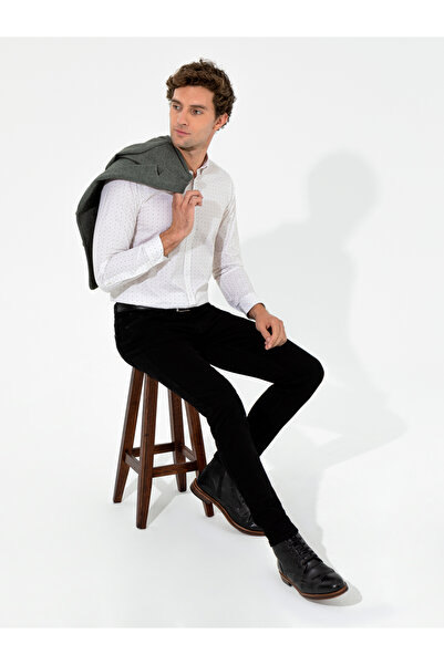 Cacharel Bej Slim Fit Uzun Kollu Gömlek 50255653-VR011