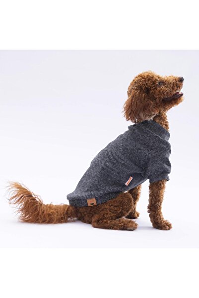 Pawstar Siyah Merino Kedi Köpek Sweat- Kedi Köpek Kıyafeti