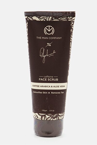 The Man Company Coffee Face Scrub with Coffee Arabica Aloe Vera 100g, Brown