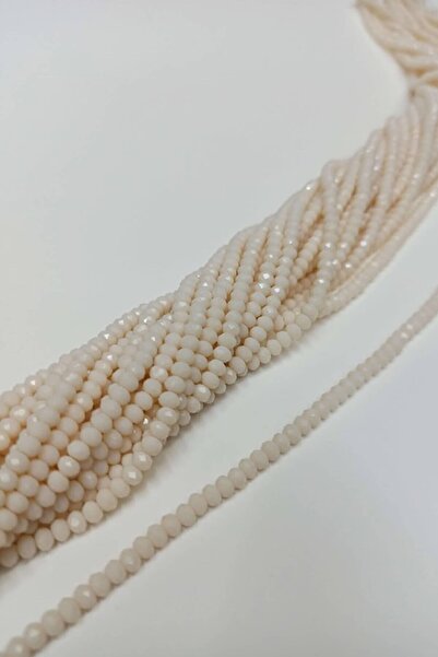 Limelia Mărgele de cristal de culoare crem 4 mm