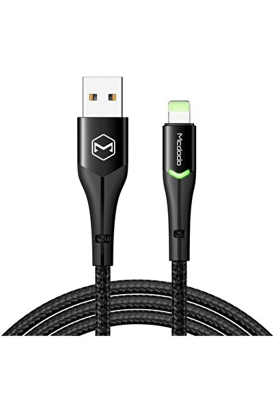 Mcdodo Ca-7840 Iphone Lightining Şarj Kablosu Switch Led 1.2m Siyah 2a