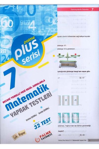 Palme Yayınevi Palme 7.sınıf Plus Matematik Yaprak Test