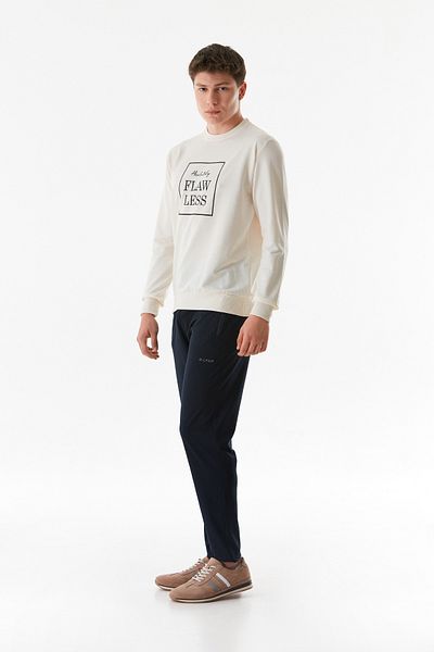 Fulla Moda Text Printed Crew Neck Sweatshirt