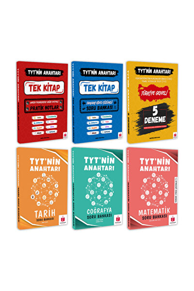 Anahtar Kitap 2027 Tyt'nin Anahtarı Süper 6'lı Tüm Dersler Hafıza Teknikleriy...