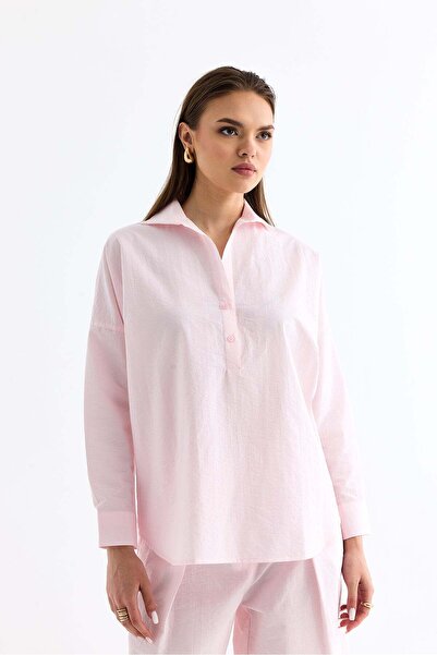 Paket قميص المظلة الوردي البيضاوي كبير الحجم رقم الموديل 0001