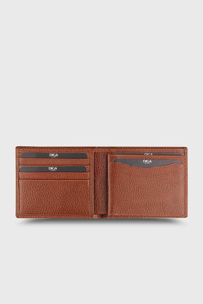 DİGA 03 Model Classic Python Real Leather Tan Wallet