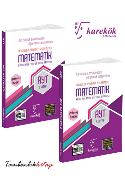 Karekök Yayınları AYT Matematik 2 Cilt Birden MPS Konu Anlatımlı Soru Bankası...