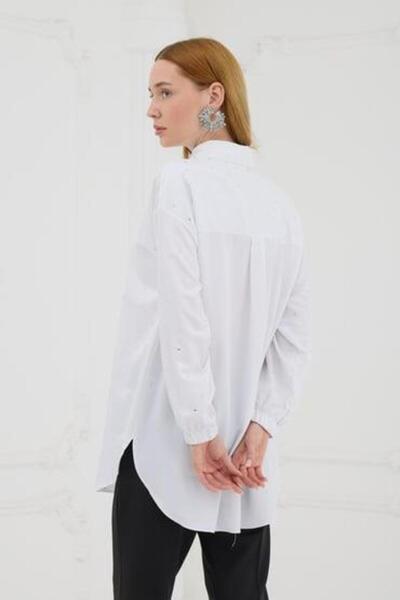 Moodbasic CUTTON SHIRT WITH STONE
