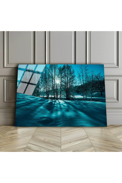 Harikabirev Hari̇kabi̇rev | Unbreakable Glass (Tempered) Winter Nature Landsc...