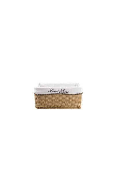 Sever Synthetic Wicker Rectangular Basket 34X24X15.5Cm