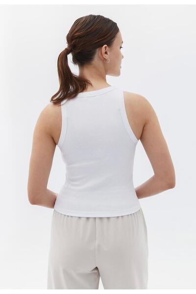 Actiwear Ribbed Halter Neck Women's Knitted Athlete T-Shirt - Pack of 2