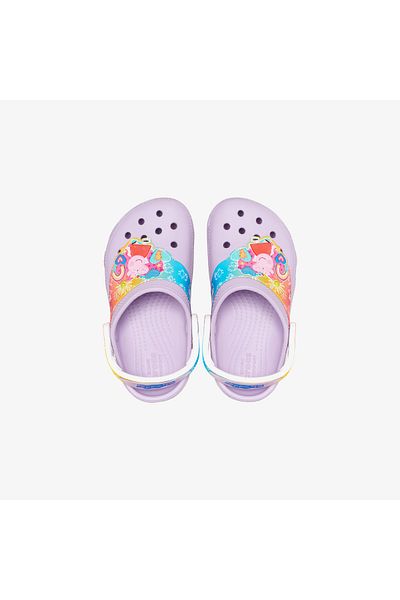 Crocs Βρεφικές μωβ παντόφλες Cls Fl Iam Peppa Pig