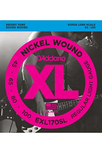 Daddario EPS170 BAS ГИТАРА ТЕЛ СЕТ, XL, 45-100, ДЪЛЪГ МАСКА, ПРОСТИ