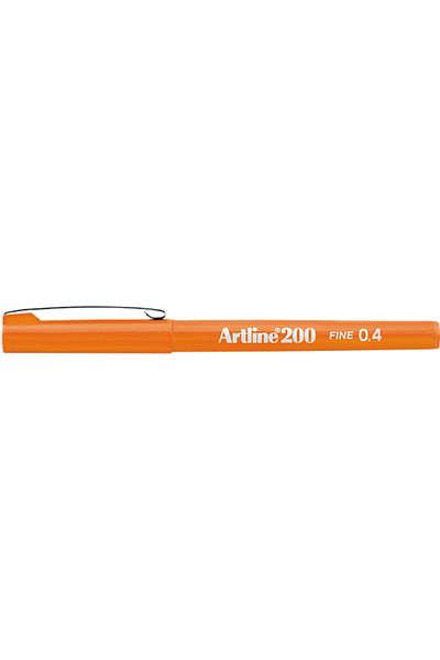 artline 200 Fineliner 0.4mm Keçe Uçlu Kalem Turuncu