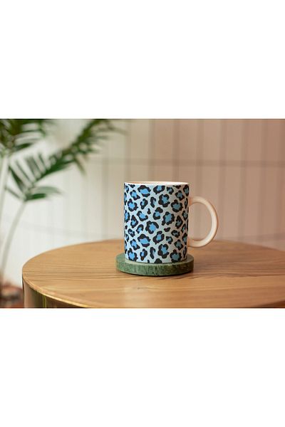 EYBaskı Tasarım Leopard Printed Porcelain Cup