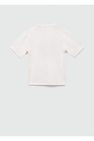 MANGO Kids Βαμβακερό μπλουζάκι με σχέδια