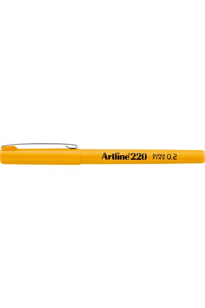 artline 220 Super Fine 0.2mm Keçe Uçlu Kalem Sarı
