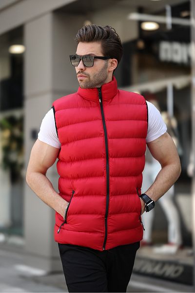 TREND YAŞAR Comstar Men's Black Puffer Vest