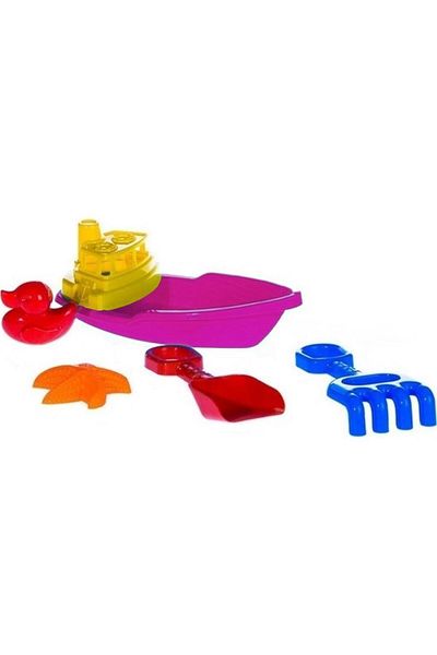 Tıfıl Toys Purple Fishing Boat - Beach and Sea Toy Ebt-101