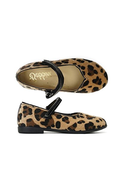 Bebbini Love-leopar Vegan Deri Kız Çocuk Babet