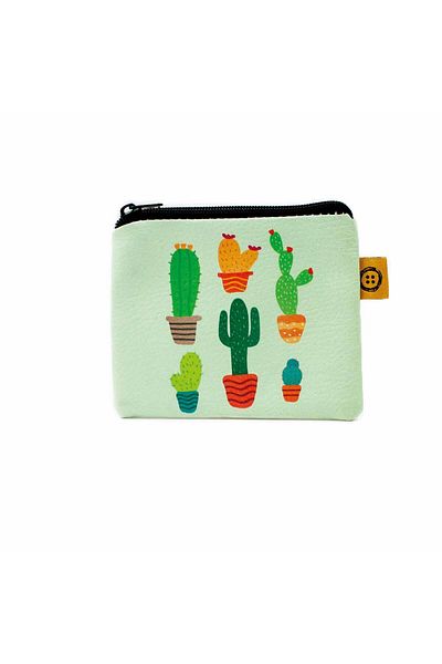 PALTO TASARIM Cacti Printed Coin Purse