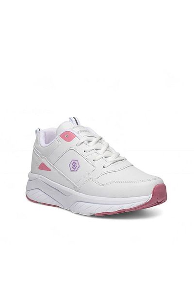 iskarpino White Pink Light and Comfortable Sole Skin Sports Shoes