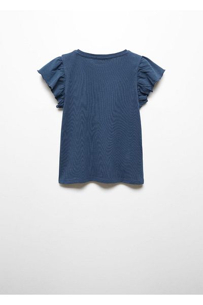 MANGO Kids Kurzärmliges T-Shirt mit Rüschen