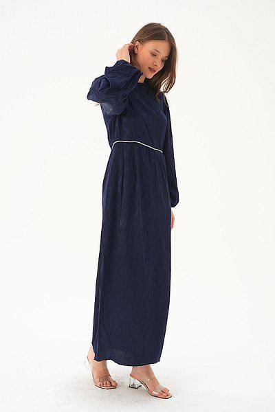 Rays Φόρεμα 4209A Model Navy Balloon Sleeve