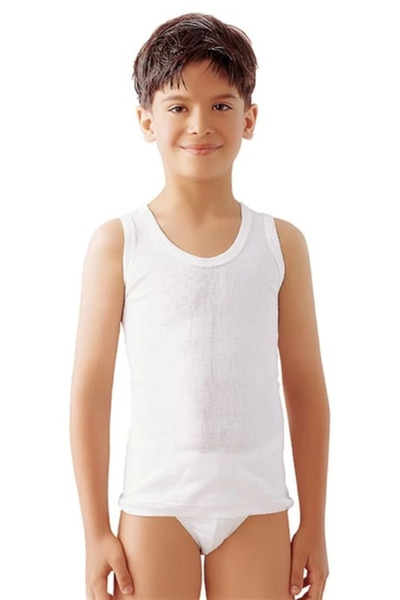 ALFA AKSESUAR 03 Double Tiger 775 Rib Fabric Boys' Tank Top