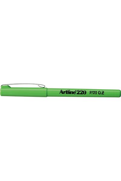 artline 220 Super Fine 0.2mm Keçe Uçlu Kalem Sarımsı Yeşil