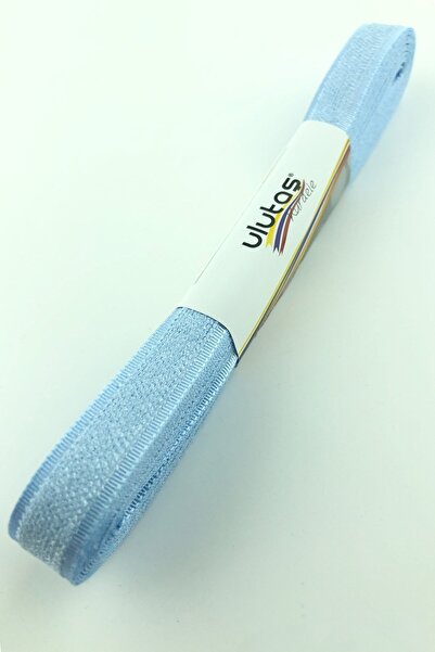 Limelia Бебешко синьо кадифено ефектно панделка 1 см