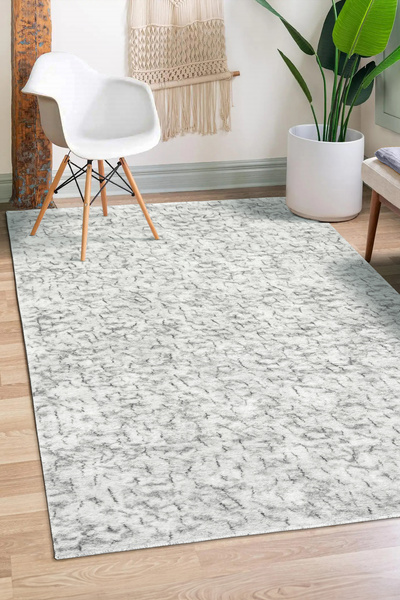 Lionhome LH Desenli Peluş Halı Kaymaz Taban Düz Saçaksız Yıkanabilir Halı