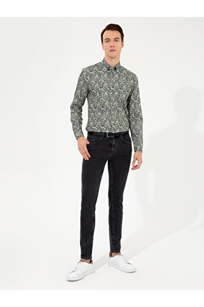 Cacharel Haki Slim Fit Uzun Kollu Gömlek 50253908-VR027