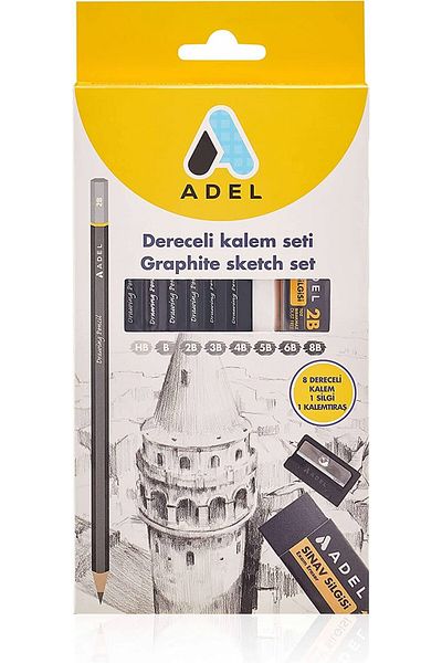 Adel Graded Pencil Set 10 Pieces