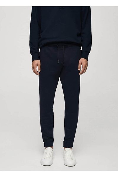 MANGO Man Cotton Jogger - provázkový design