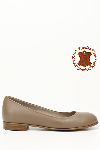 GÖNDERİ(R) Damskie baleriny z naturalnej skóry norki antyczne