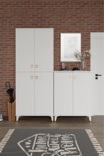 mapahomeliving Simple Sp6190 Ayakkabılık 6 Kapaklı Mutfak Dolabı  Balkon Dola...