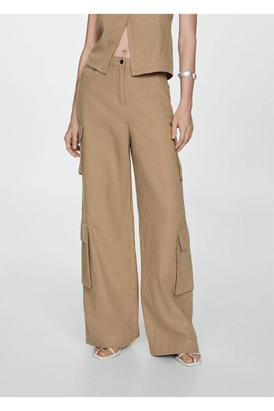 MANGO Woman Cotton Cargo Pants