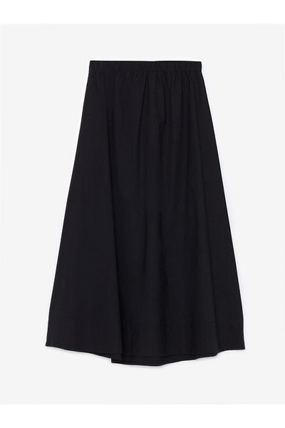 LC Waikiki Fusta de damă din poplin simplu cu talie elastică LCW