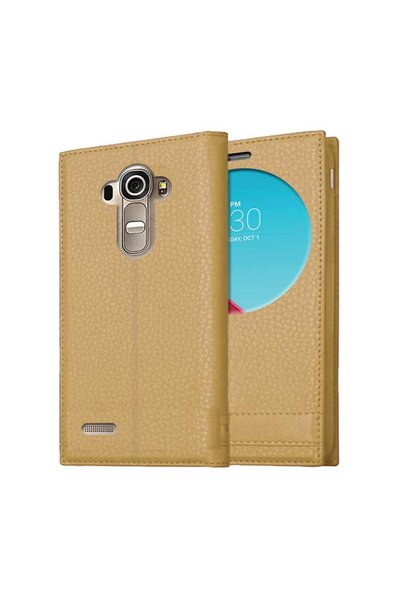 Tekamo حافظة ماغنوم متوافقة مع LG G4 مع غطاء نافذة