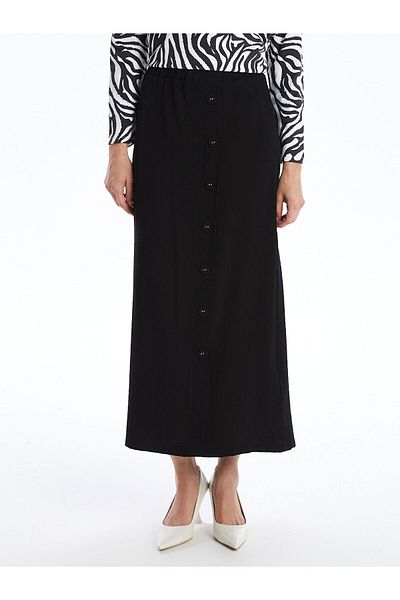 LC Waikiki Lcwk Women's Elastic Waist Straight Skirt