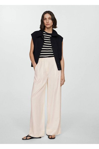 MANGO Woman Yosel Pants with Collet