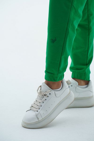 George Phoenix Daily Core - Pantaloni de sport Jogger pentru femei, verde, cu talie înaltă