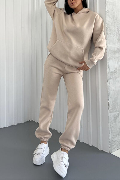 ruNadeS Γυναικείο σετ φόρμας με κουκούλα με κουκούλα με 3 νήματα - Walking