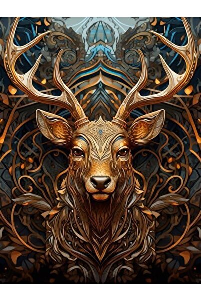 pixartsanat Geyik PixArt Sanat Mozaik Tablo 40x60