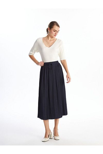 LC Waikiki Lw – Satin-Damenrock mit elastischem Bund
