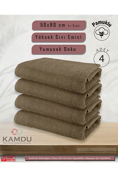 TAHT 4 τμχ 50x90cm βαμβακερές πετσέτες κουρείου - για αθλητές, κομμωτήριο και μπάνιο