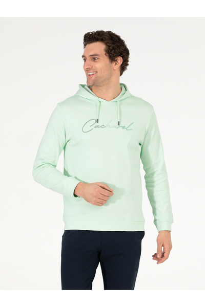Cacharel Mint %100 Pamuk Kapüşonlu Sweatshirt 50265562-VR090