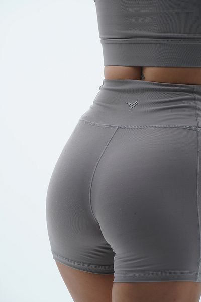George Phoenix Aero Motion - Gray High Waist Push-Up Recovery Shorts Leggings